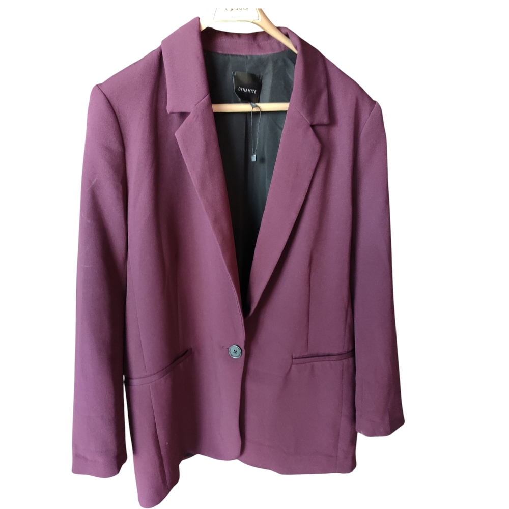 Dynamite Women's‎ Dark Purple Blazer